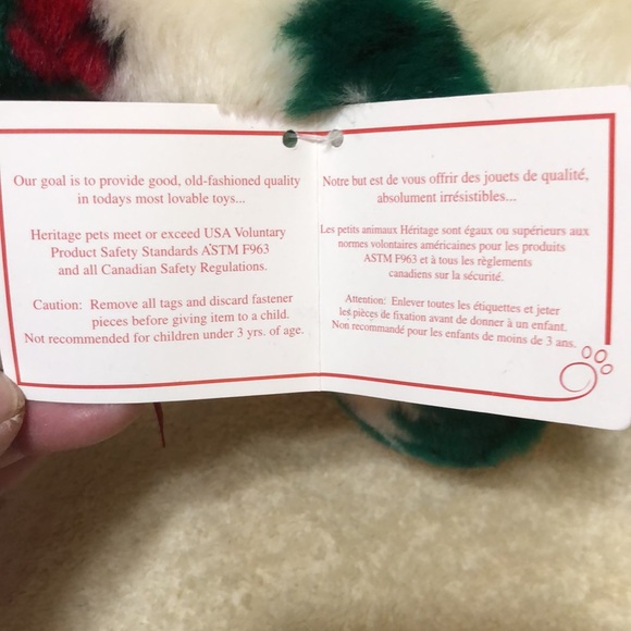 Ganz Hertiage Collection Holly Anne Bear 20” Plush Teddy Christmas Stuffed Toy - Picture 7 of 8